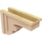 Ekena Millwork 6"W x 18"D x 12"H Classic Highland Rough Cedar Woodgrain TimberThane Corbel, Primed Tan CORUR06X18X12HLDRCPR - alternate 6